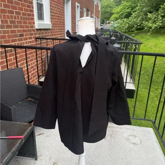 Tuckernuck  Black Faye Blouse Size XL - Picture 6 of 13